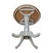 International Concepts Round 30 in Rd Top Pedestal Table, Counter Height, Hickory/Stone, 30 W, 30 L, 35.1 in H, Wood K41-30RT-6B - alternate 3